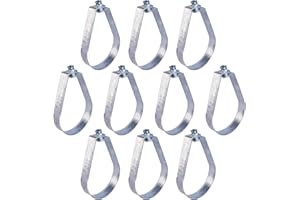 Highcraft ITSO-HQ114-10 Swivel Loop Pipe Hanger, Pre-Galvanized Steel, 1-1/4 in., 10 PK