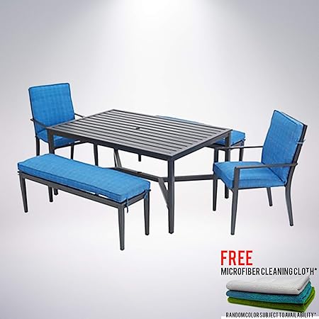 Amazon Com Mainstays Rockview 5 Piece Patio Dining Set With