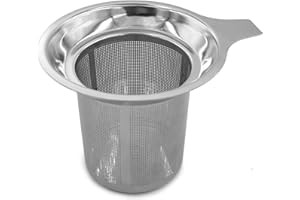 Stainless Steel Reusable Coffee Filter Tea Baskets Mesh Strainer Coffee Dripper With Holder