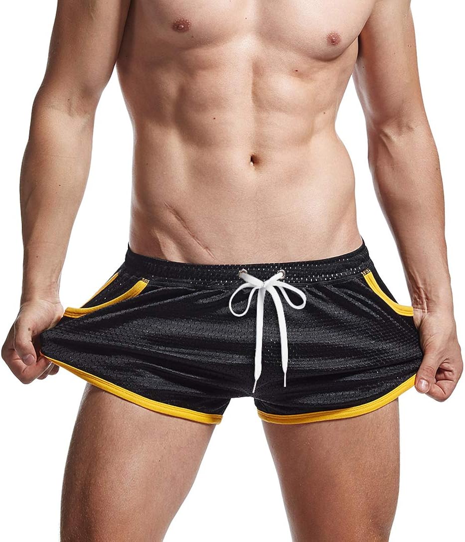 AIMPACT Mens Booty Mesh 3 Inch Running Shorts Sexy Breathing Workout Shorts for Men AIMPACT Mens Booty Mesh 3 Inch Running Shorts Sexy Breathing Workout Shorts for Men