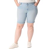 Gloria Vanderbilt Womens Amanda Bermuda High Rise Short Plus