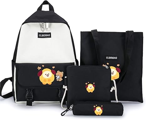 Amazon Co Jp Glorwefy Kpop 人気韓流グッズ 防弾少年団 バックパック 筆袋 小銭入れ 小銭入れ 漫画 福袋 バック キャンバス 英文字 ｑ アルバム ログ オシャレ かわいい 名前 大容量 通勤 通学 旅行 スポーツ 日常 道具 応援グッズ 4点セット Chimmy ホーム キッチン