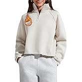 G4Free Flurrylux Womens Sweatshirts Fleece Lined Quarter Zip Mock Neck Pullover Winter Fashion Outfits Clothes
