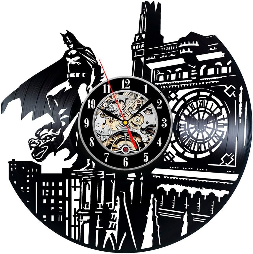 Batman theme Handmade Vintage Vinyl Record Clock Amazon.co.uk Kitchen
