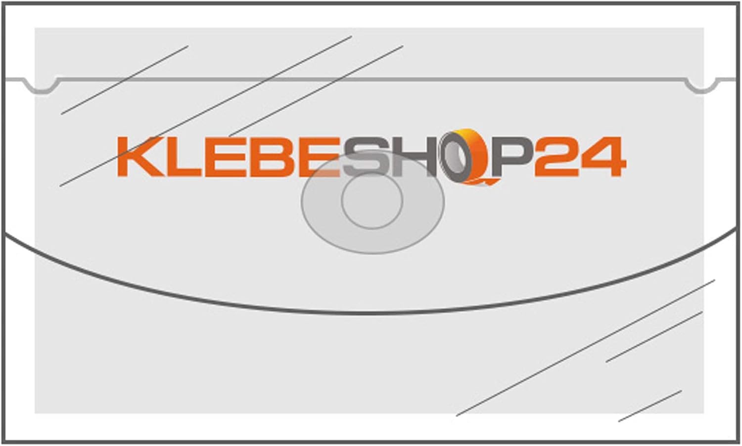 Self-adhesive business card pockets, wide side opening, with flap, 105 mm x 60 mm, 20 pieces or 100 pieces 20 Items