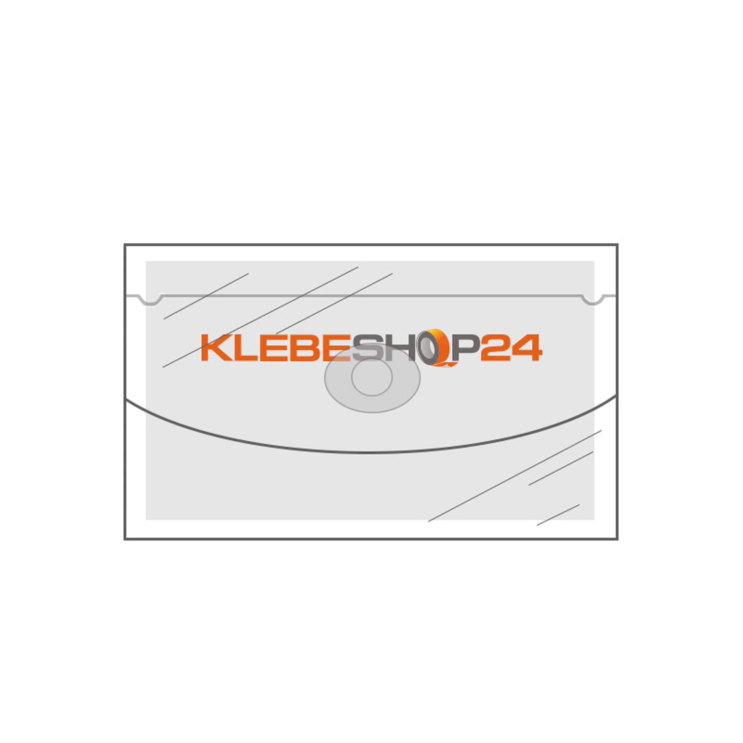 Self-adhesive business card pockets, wide side opening, with flap, 105 mm x 60 mm, 20 pieces or 100 pieces 20 Items