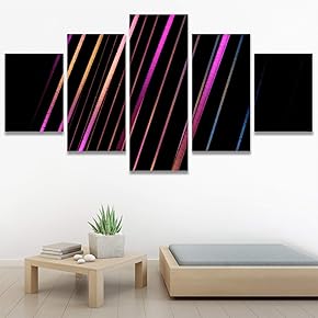 SIGNWIN 5 Panel Canvas Wall Art Modern Art...