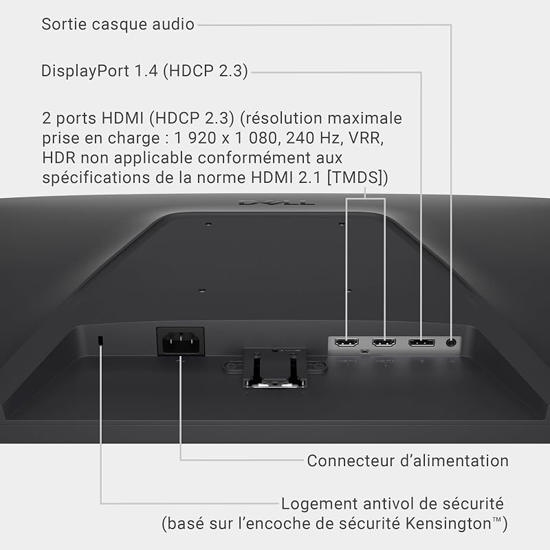 24 FHD IPS Moniteur Gaming SE2426HG, 240Hz, 0,5ms, FreeSync Premium
