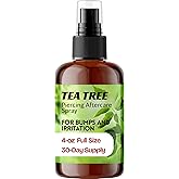 Wacan Advanced Tea Tree Piercing Spray, Saline Aftercare Piercing Cleaner for Bumps & Irritation, Alcohol-Free pH-Balanced, Safe for Ears Nose Belly