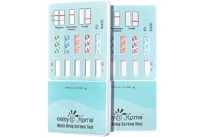 Easy@Home 5 Panel Drug Test Kit - 3 Pack Urine Drug Tests, Testing Marijuana (THC), AMP, BZO, COC, OPI 2000, at Home All Drugs Screening Test Kit, #EDOAP-754