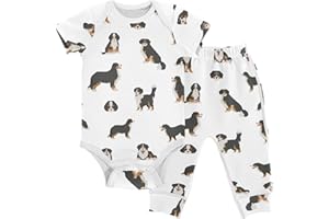 vvfelixl Baby Bodysuits Pants Sets Gnome Mushroom Short Sleeve Baby Clothes for Boys Girls 3M