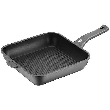 WMF Permadur Premium Brat-/ Grillpfanne, 28 x 28 cm, Aluminium beschichtet, Kunststoffgriff mit Flammschutz, induktionsgeeign