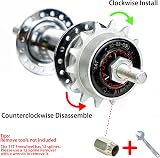 Hycline 14T Freewheel Black-Silver 34mm Thread 1/2 x 1/8 Inch 167g view 6