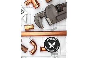 PLUMBER APPOINTMENT BOOK: Professional Planner to keep track of your jobs and contracts | Client Data Log Book | Undated Plumbing Business Organizer | Tool Cover Design