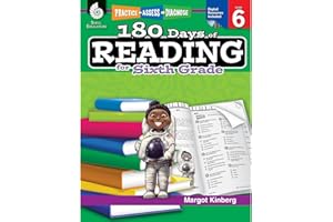 180 Days of Reading: Grade 6 - Daily Reading Workbook for Classroom and Home, Reading Comprehension and Phonics Practice, School Level Activities ... Challenging Concepts (180 Days of Practice)