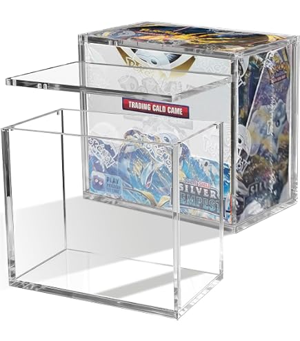 Amazon.com: VINJKZQ Acrylic Magnetic Display Case for MTG Set Booster & 30- Pack Play Booster Box - Heavy Duty 8mm Thick, UV Protection Storage Box