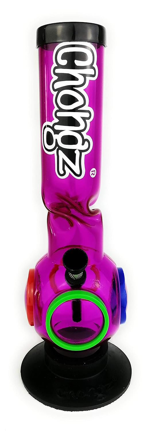 CHONGZ 30cm"Wills Chutney Ferret" Acrylic Ice Bong (CH052) Plastic Wrap