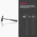 MDF Instruments Tromner Neurological Reflex Hammer Blackout Black 3-in-1 view 2