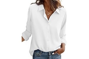 Zeagoo Button Down Shirt for Women Long Sleeve Blouses Floral Printed Tops Business Casual Work Outfits S-XXL