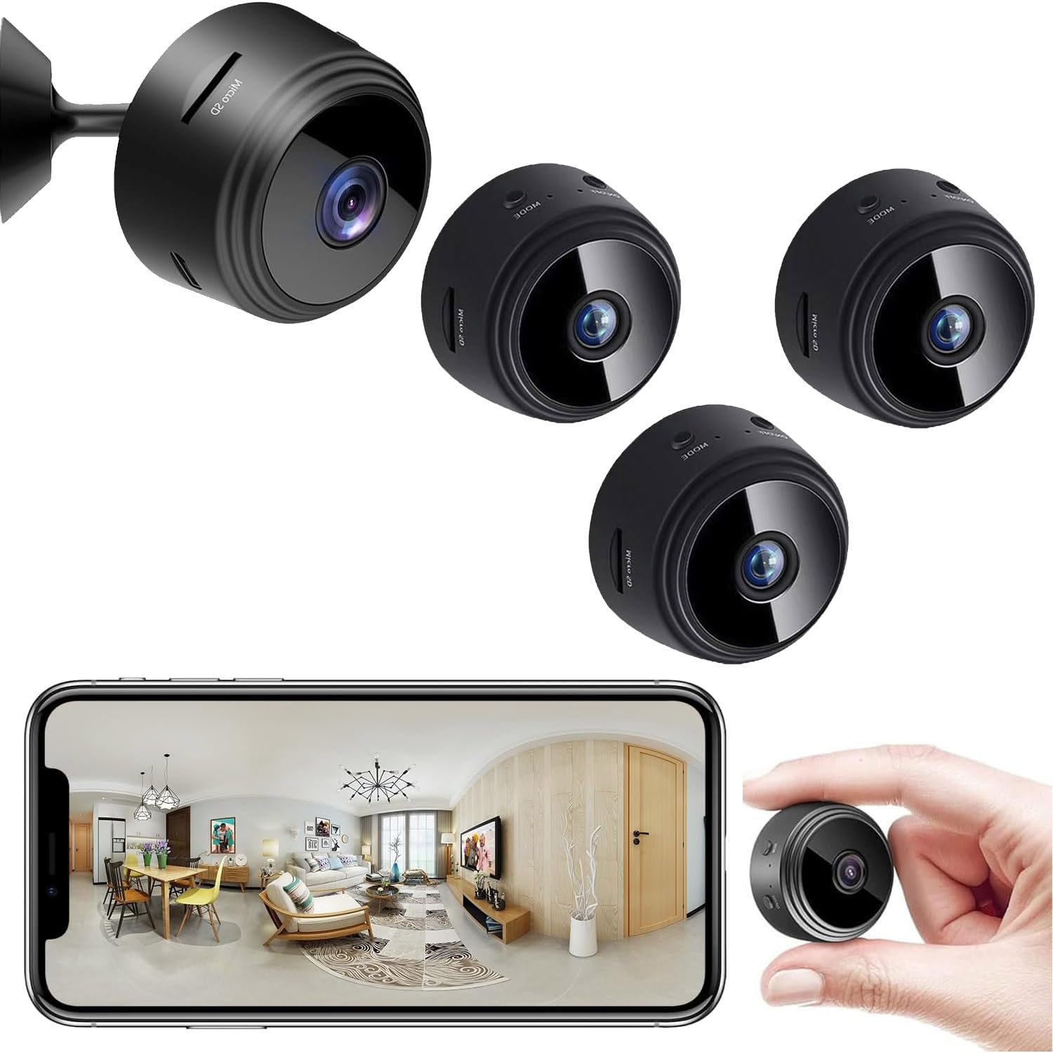 Spy Focus Camera Wireless Mini Hidden Camera, 1080p