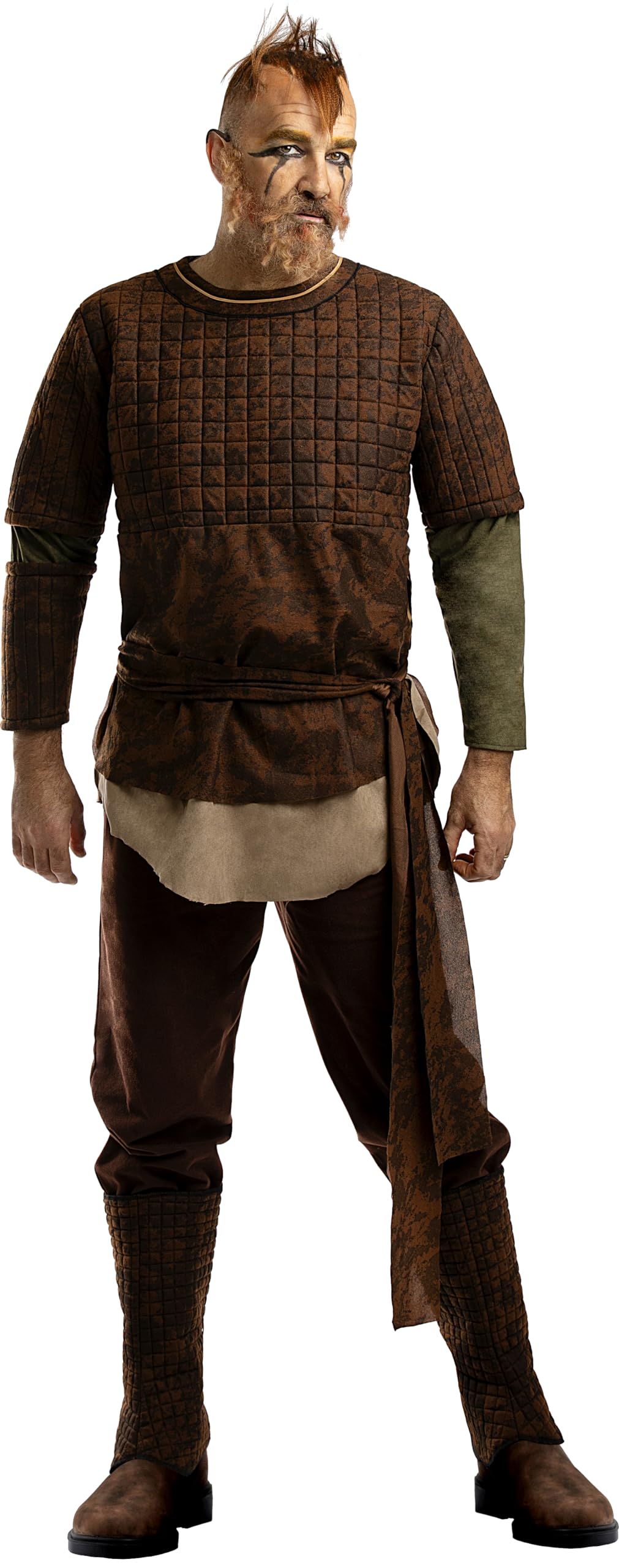 Funidelia | Floki Costume - Vikings for man Vikings, Barbarian, Nordic - Costumes for adults, accessory fancy dress & props for Halloween, carnival & parties - Size XL - Brown