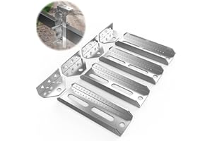 WOIRON 4 PCS 8 inch Galvanized Swivel Boat Trailer Bunk Brackets, Galvanized Swivel Top Bunk Bracket Kit Compatible with 2" x 4" Boat Trailer Crossmember - Ski Boat, Fishing Boat or Sailboat