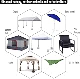 ABCCANOPY 4 Pack Gazebo Weight Bags Heavy Duty 1680D Waterproof Gray view 6