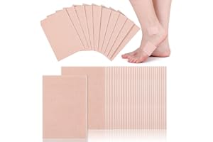 Klyranix 50 Sheets Moleskin Padding, Mole Skin for Feet Adhesive Pads, Moleskin for Blisters Prevention, Mole Skin Tape for Boots Hiking Reduce Friction Pain