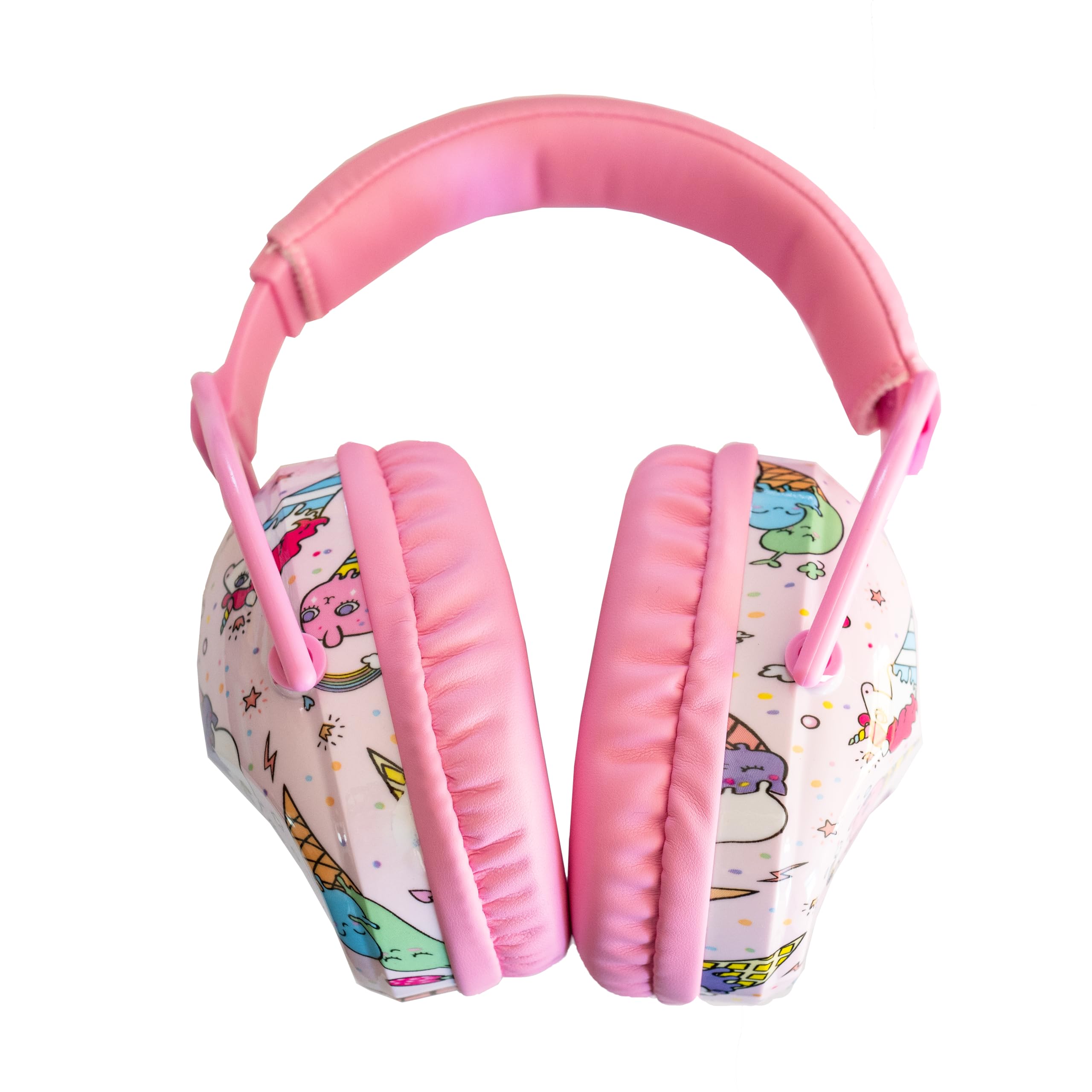 Sensory Junction Ear Defenders Noise-Cancelling Ear Protection with Extra Soft Adjustable Earmuff for Kids, Autistic Toddlers, and Children with Sensory Sensitivities. (Pink)