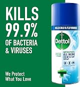 Dettol All-in-One Disinfectant Spray Crisp Linen 400 ml Pack of 6 view 3