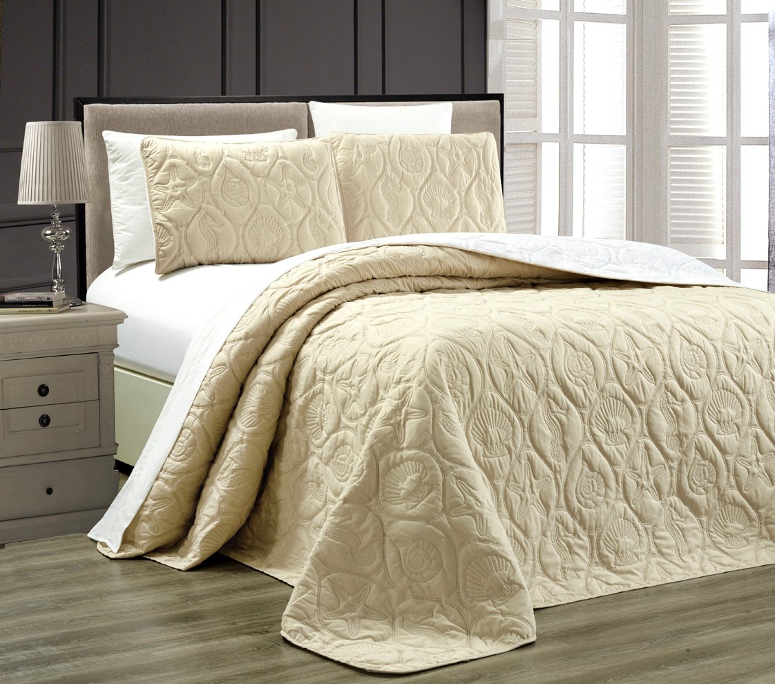 柔らかい 3ピース トロピカル コースト シーシェル ビーチ ベッドスプレッド カバー エンボス加工 ベッドカバーセット シーシェル タツノオトシゴ ヒトデなど フル クイーン キング カリフォルニアキングサイズのベッドカバー クイーン ホワイト B01lzc39ro 柔らかい 3ピース トロピカル コースト シーシェル ビーチ ベッドスプレッド カバー エンボス加工 ベッドカバーセット シーシェル タツノオトシゴ ヒトデなど フル クイーン キング カリフォルニアキングサイズのベッドカバー クイーン ホワイト B01lzc39ro