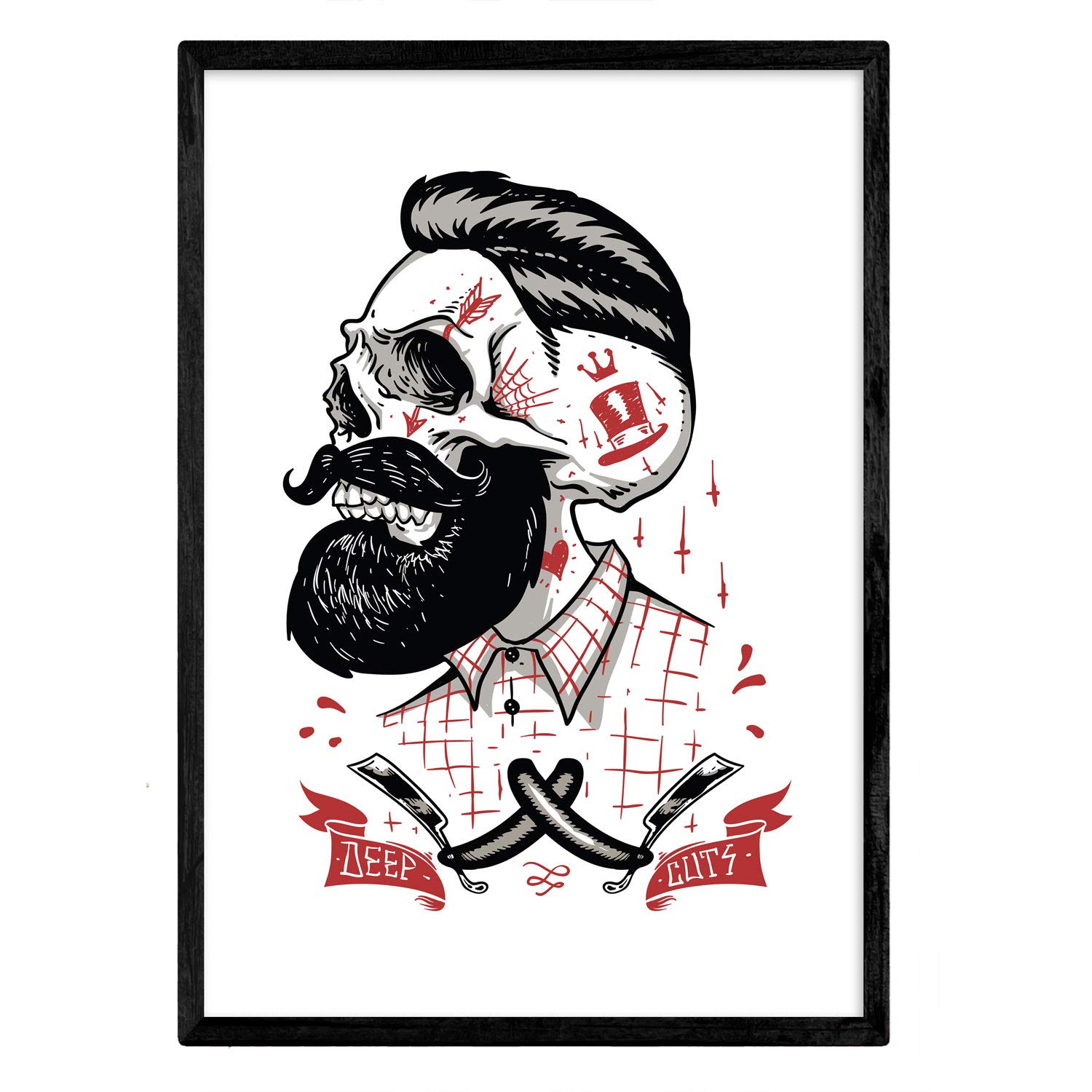 Nacnic Poster Hipster. Design decorative sheet. A4 size