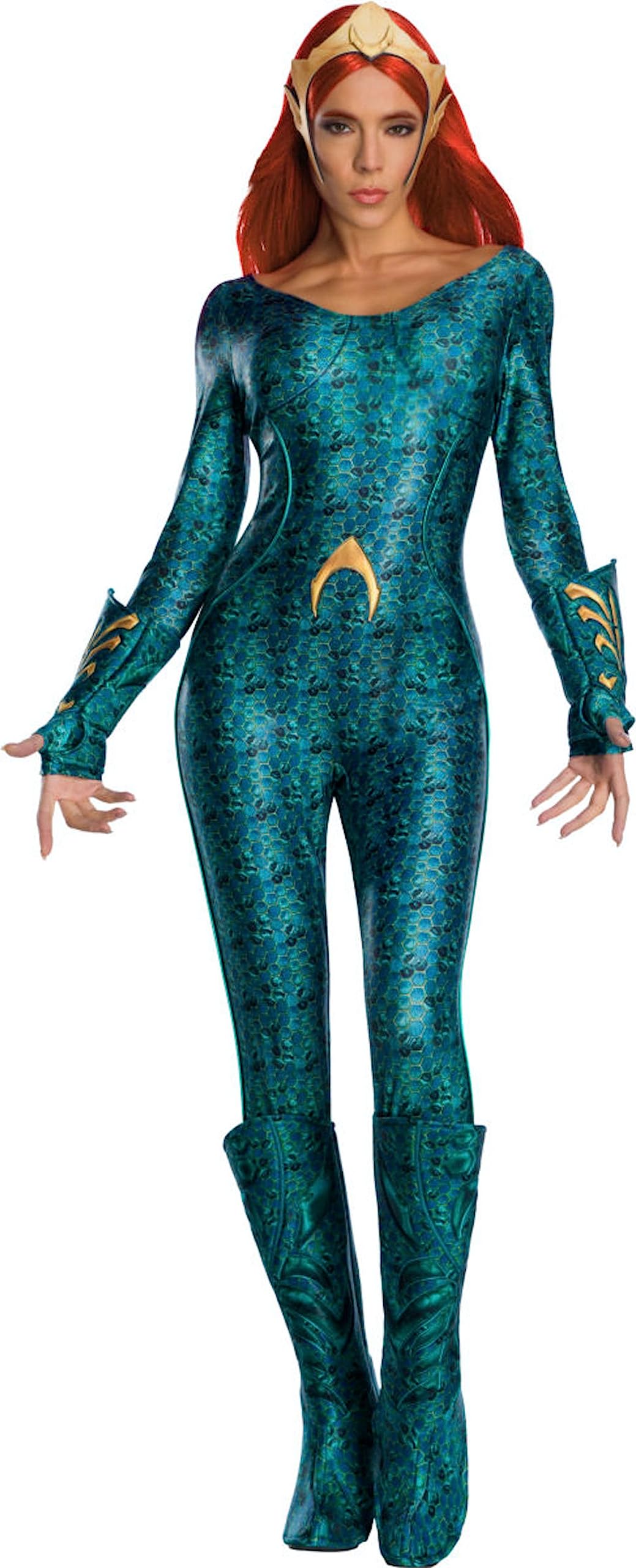Rubies Official DC Aquaman The Movie, Ladie's Deluxe Mera Costume - Size Large UK 14-16 Halloween