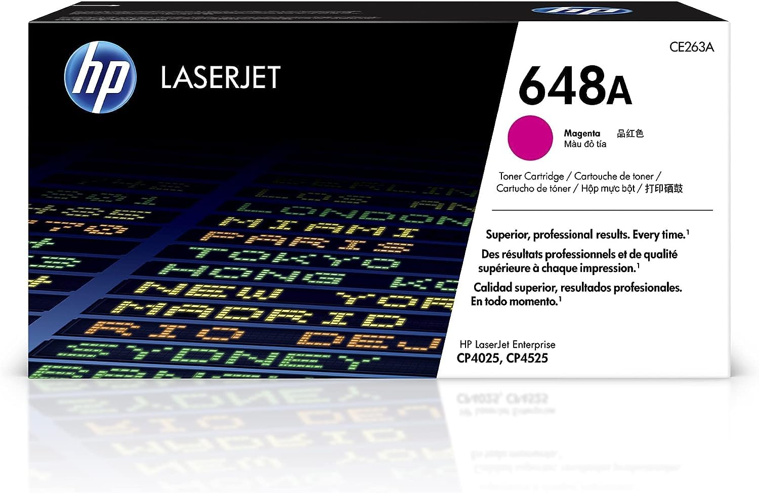 HP CE263A 648A Original LaserJet Toner Cartridge, Magenta, Single Pack