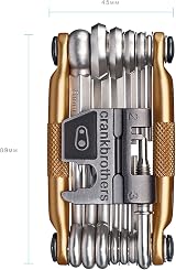Crankbrothers Multi-19 Tool Bike Tools Aluminium Case Gold 175g 89x45x19mm view 2