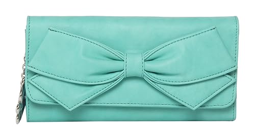 Butterflies Womens Wallet (Light Green) (BNS 2397LGN)