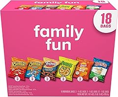 Frito-Lay Snacks Family Fun Mix Chips Variety Pack, Ruffles, Fritos, Cheetos, Lay's, Funyuns,18 Count(Pack of 1)(Assortment M