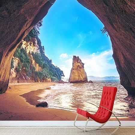 YiShuQiang Wallpaper Fototapeten Insel Landschaft Landschaft Wand Wandbilder Wohnzimmer Schlafzimmer Büro Flur Dekoration Fot