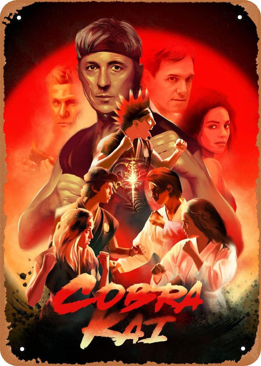 Unidwod Cobra Kai Badass Legacy Series 8 x 12 Inches - Vintage Metal Tin Sign for Home Bar Pub Garage Decor Gifts