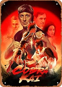 Unidwod Cobra Kai Badass Legacy Series 8 x 12 Inches - Vintage Metal Tin Sign for Home Bar Pub Garage Decor Gifts