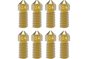 3D Printer Nozzles 0.4mm M5/M5C Nozzle, Park Sung Nozzles with High Temperature Resistance Upgraded Brass Nozzles Fully Fit for AnkerMake M5/M5C 3D Printer Ender 3 Ender 3 V2 Ender 3 pro (0.4mm*8PCS)