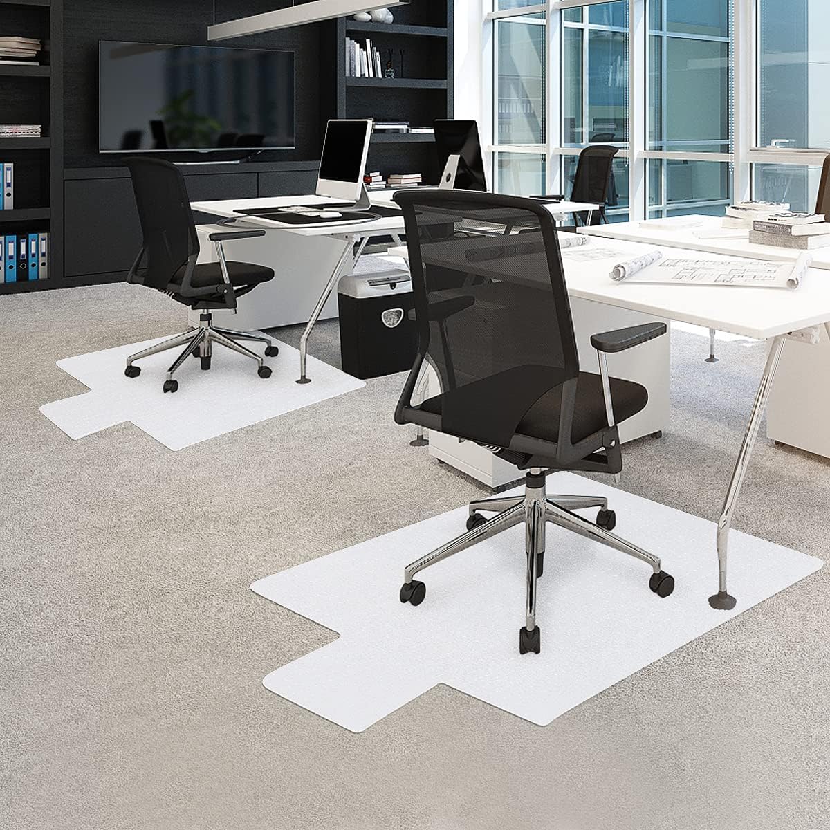 Chair Mat for Carpeted Floor, 36 x 48 inches, Premium Material Chair Mat with Lip, Easy Glide Transparent Mats for Chairs, Good for Desks, Floor Mats for Office: Kitchen & Dining