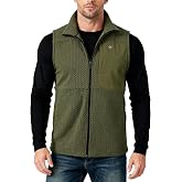 IVOVFANZY Mens Fleece Vests Casual | Sleeveless Jacket, Full Zip Lightweight Outdoor Winter Vest With Pockets
