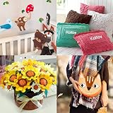 Koitoy 60Pcs Felt Sheets 40 Colors 20x30cm and 15x15cm DIY Fabric Craft view 6