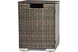 AJ Enjoy Propane Tank Cover, Propane Tank Holder for 20lbs Tank Propane Tank Cover with Adjustable Feet Hideaway Tank Table for Fire Pit Table