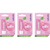 Labello Soft Ros&eacute; Lip Balm - 3 pack