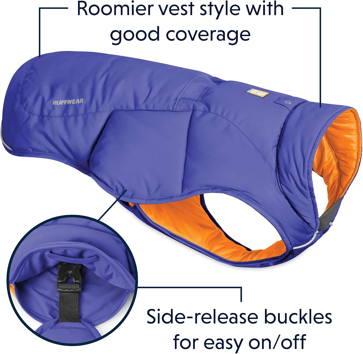 RUFFWEAR Quinzee Ultra Warm Winter Dog Coat with leash Portal & Stuff Sack - Image 5