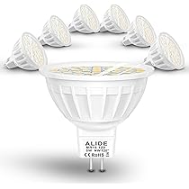 ALIDE MR16 50W Led Bulbs Replacement,5W MR16 GU5.3 Bi Pin 4000K