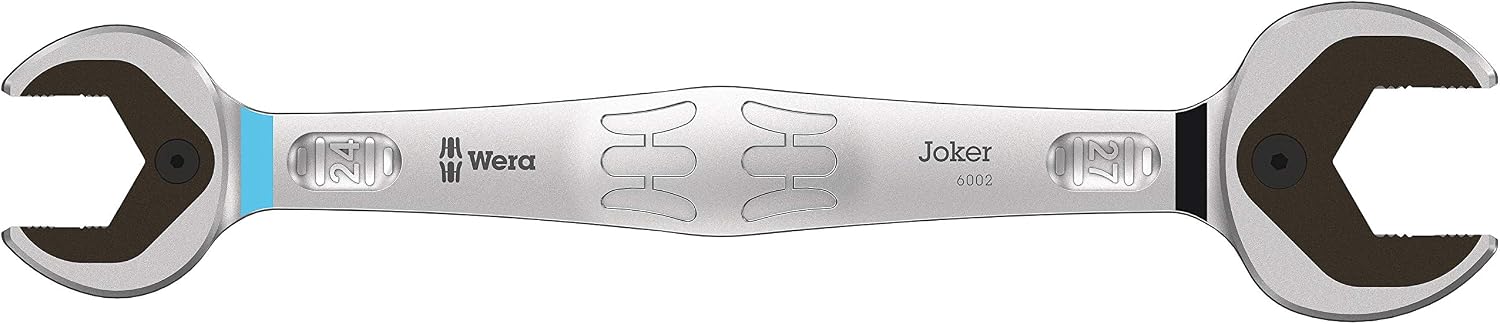 Wera 05020262001 6002 Joker Double Open-End Wrench, Colour, 24 - 27