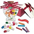 Lelongma Capsule Letters Message In a Bottle with Gifts Box Love Pills Notes Letters Cute Stuff Things Gifts for Boyfriend/Girlfriend Valentines Day Gifts (Just for You Mixed Color)…